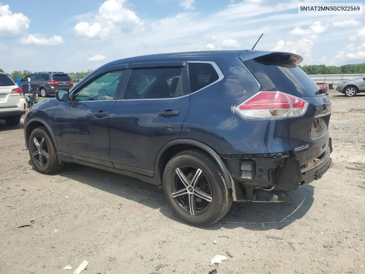 2016 Nissan Rogue S VIN: 5N1AT2MN5GC922569 Lot: 62638775