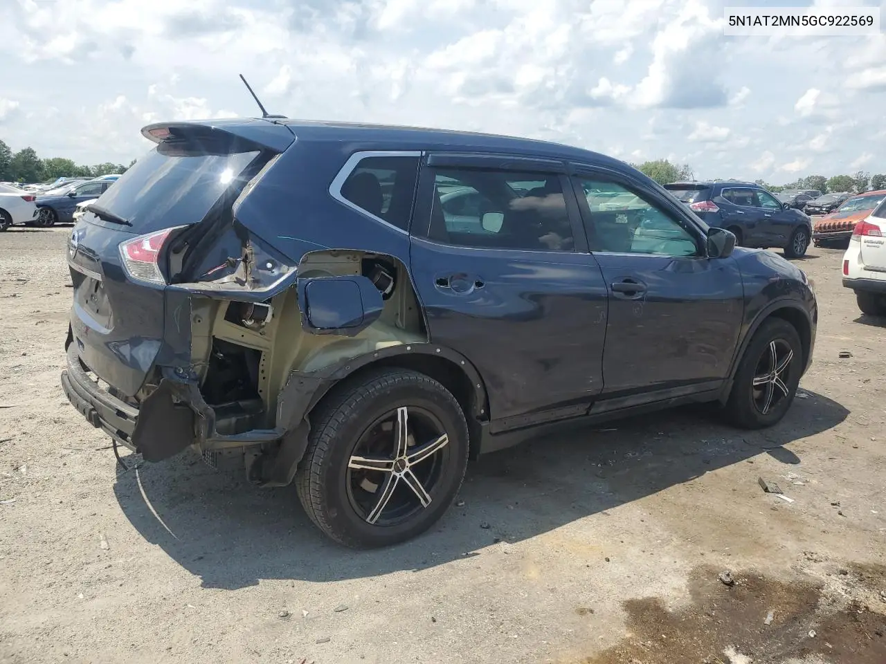 2016 Nissan Rogue S VIN: 5N1AT2MN5GC922569 Lot: 62638775