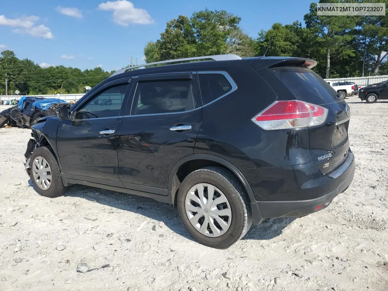 2016 Nissan Rogue S VIN: KNMAT2MT1GP723207 Lot: 62857535