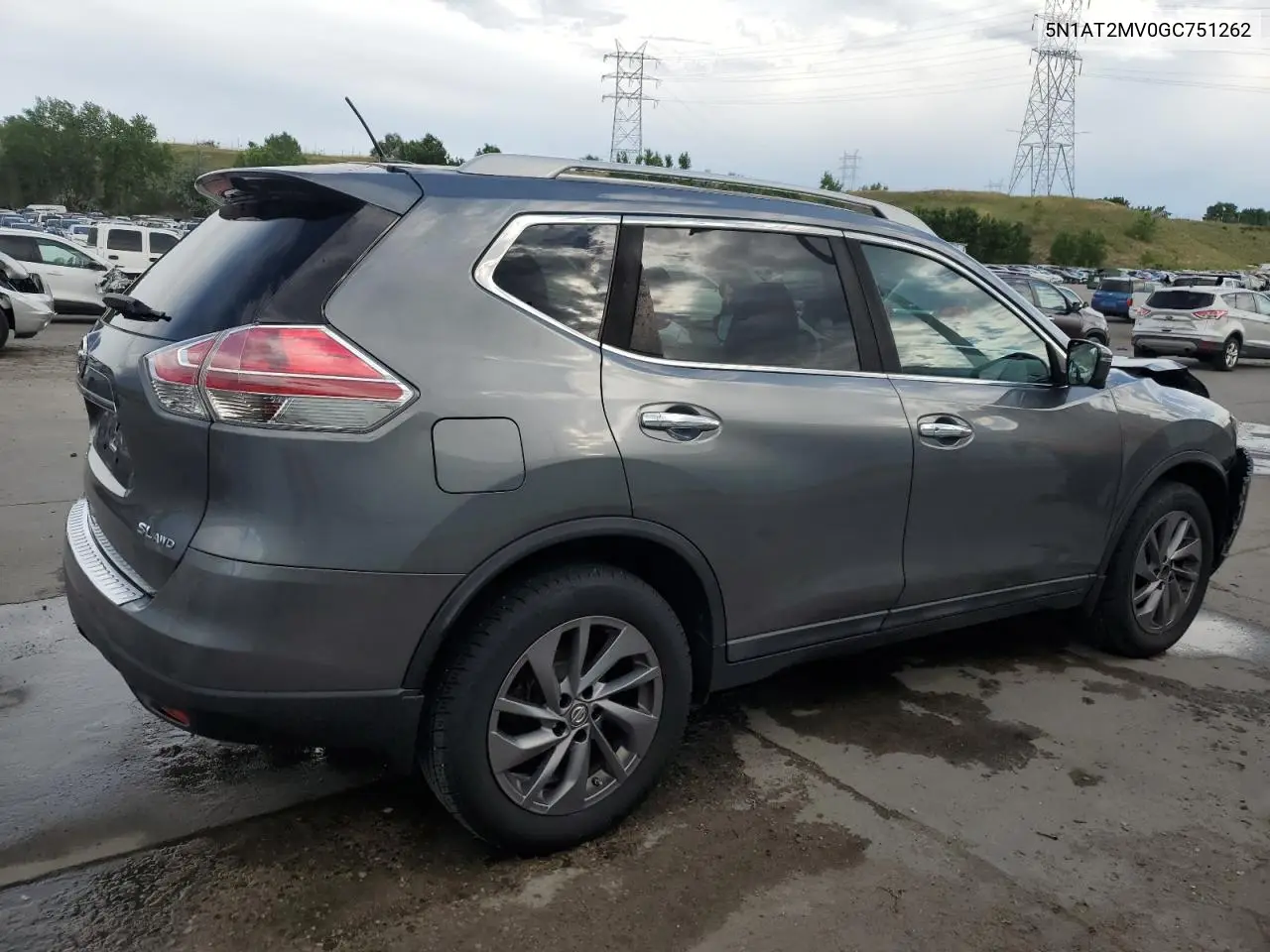 2016 Nissan Rogue S VIN: 5N1AT2MV0GC751262 Lot: 63049155
