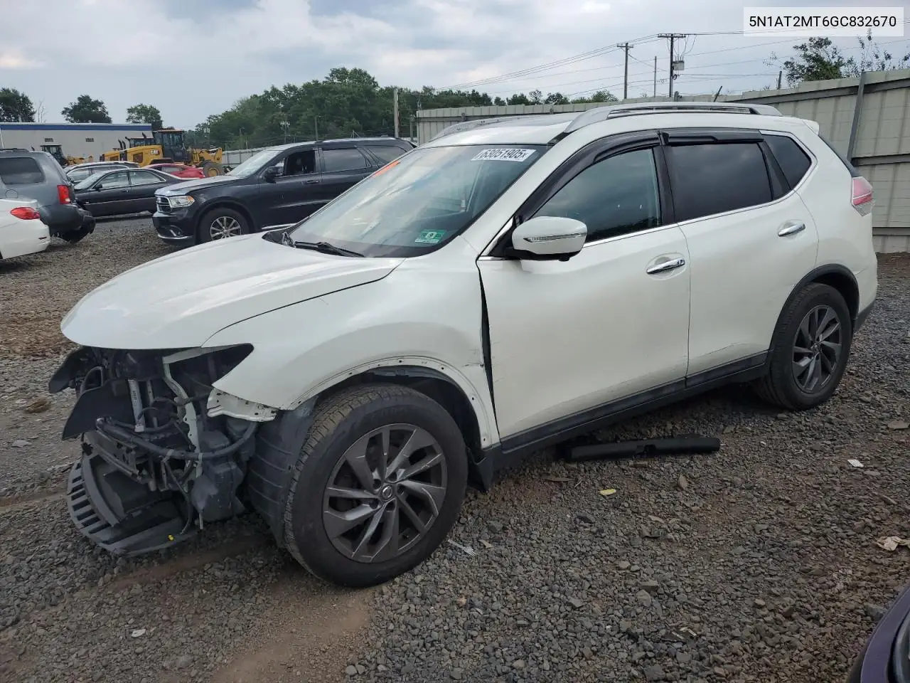 2016 Nissan Rogue S VIN: 5N1AT2MT6GC832670 Lot: 63051905