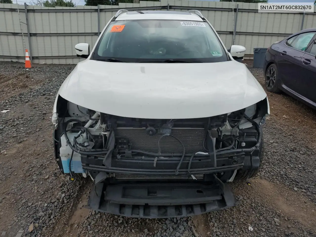 2016 Nissan Rogue S VIN: 5N1AT2MT6GC832670 Lot: 63051905
