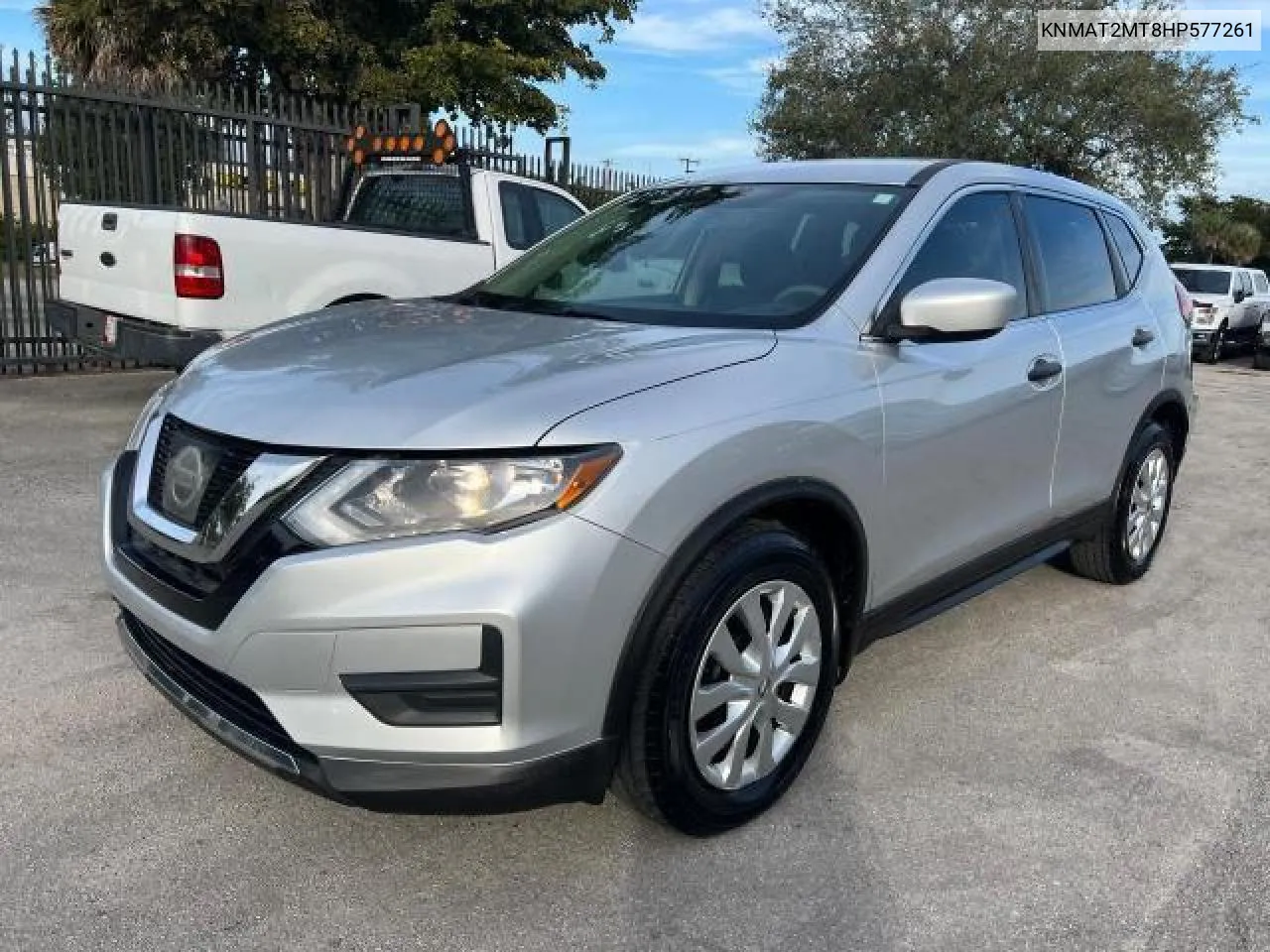 2017 Nissan Rogue S VIN: KNMAT2MT8HP577261 Lot: 42252345