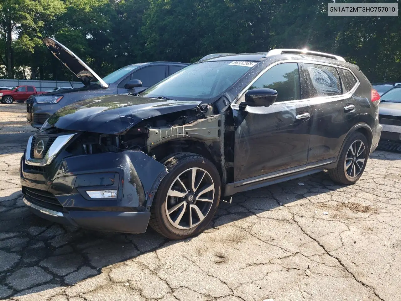 2017 Nissan Rogue S VIN: 5N1AT2MT3HC757010 Lot: 56232385
