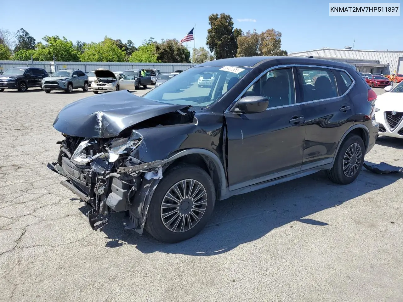 2017 Nissan Rogue S VIN: KNMAT2MV7HP511897 Lot: 56402555