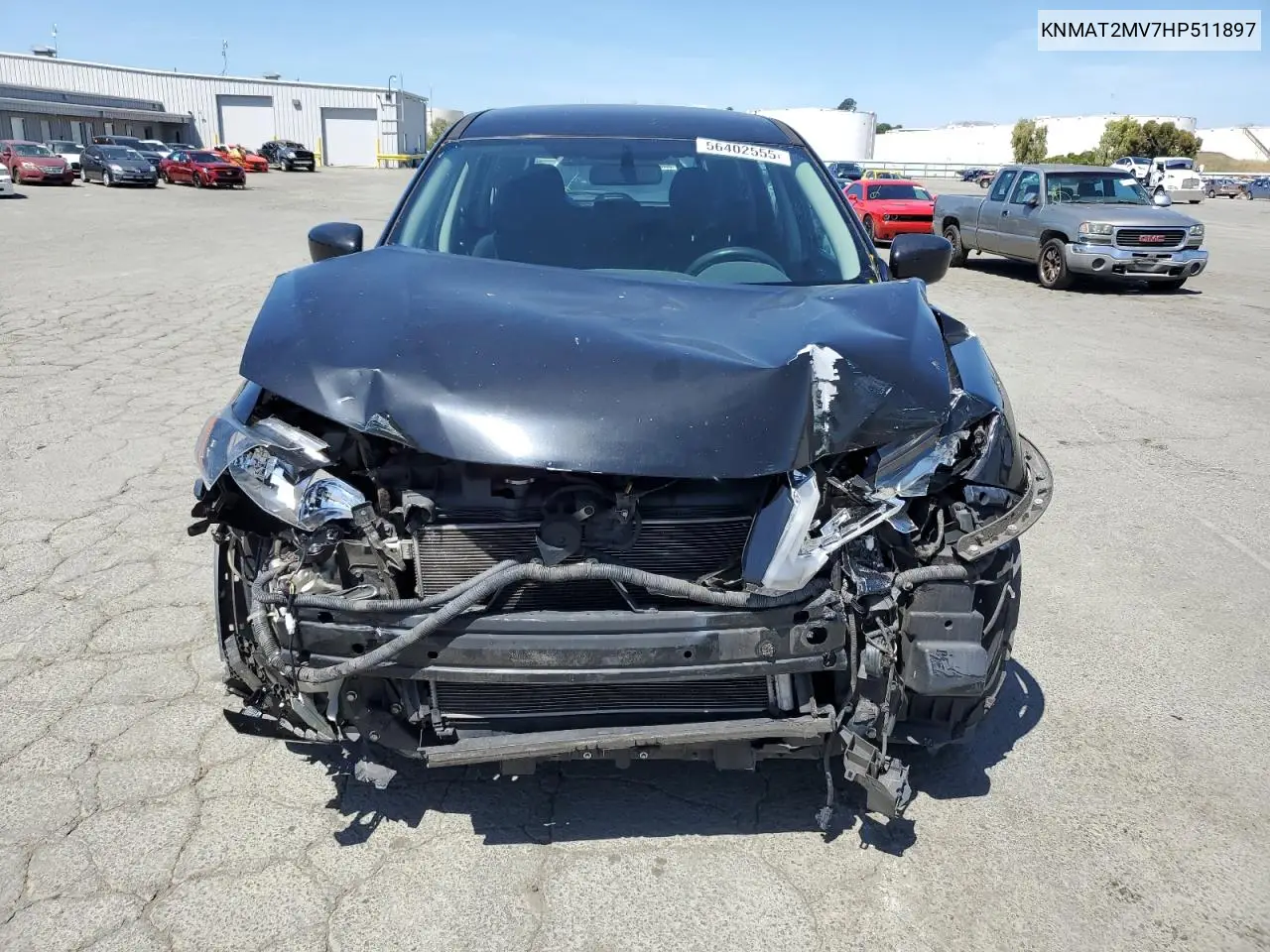 2017 Nissan Rogue S VIN: KNMAT2MV7HP511897 Lot: 56402555