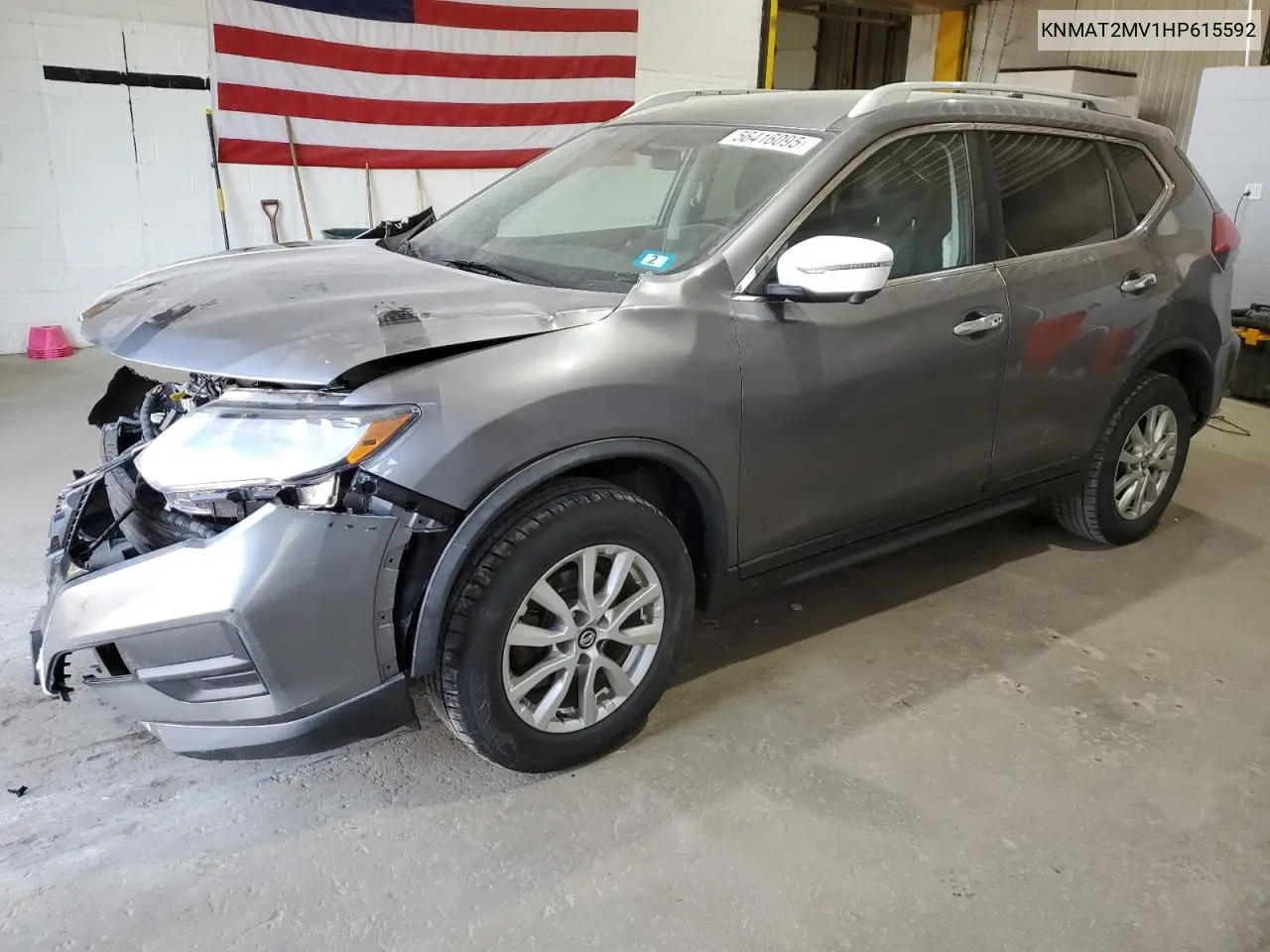 2017 Nissan Rogue S VIN: KNMAT2MV1HP615592 Lot: 56416095