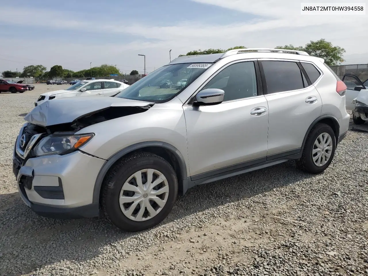 2017 Nissan Rogue S VIN: JN8AT2MT0HW394558 Lot: 56599365