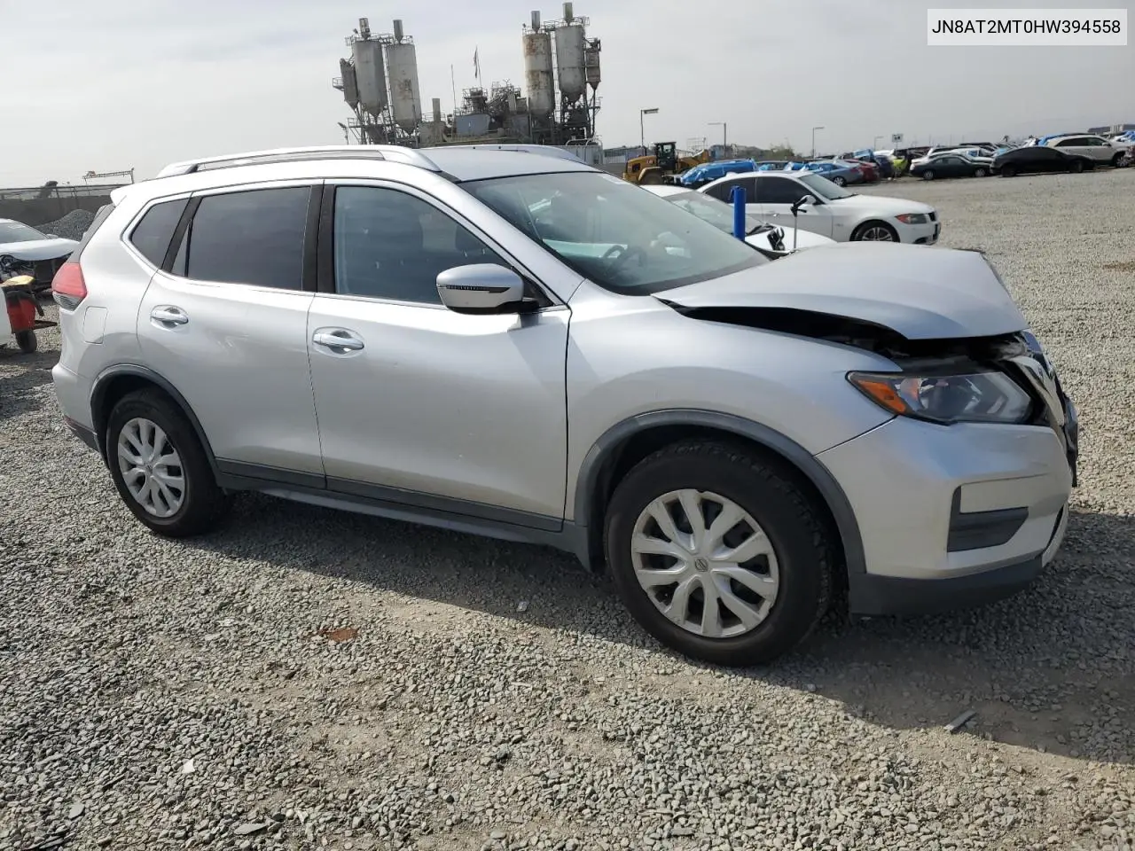 2017 Nissan Rogue S VIN: JN8AT2MT0HW394558 Lot: 56599365