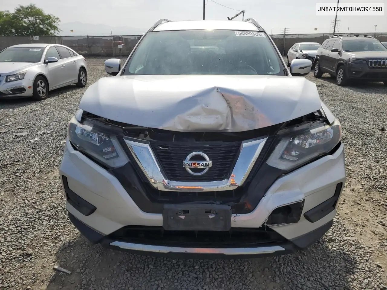 2017 Nissan Rogue S VIN: JN8AT2MT0HW394558 Lot: 56599365