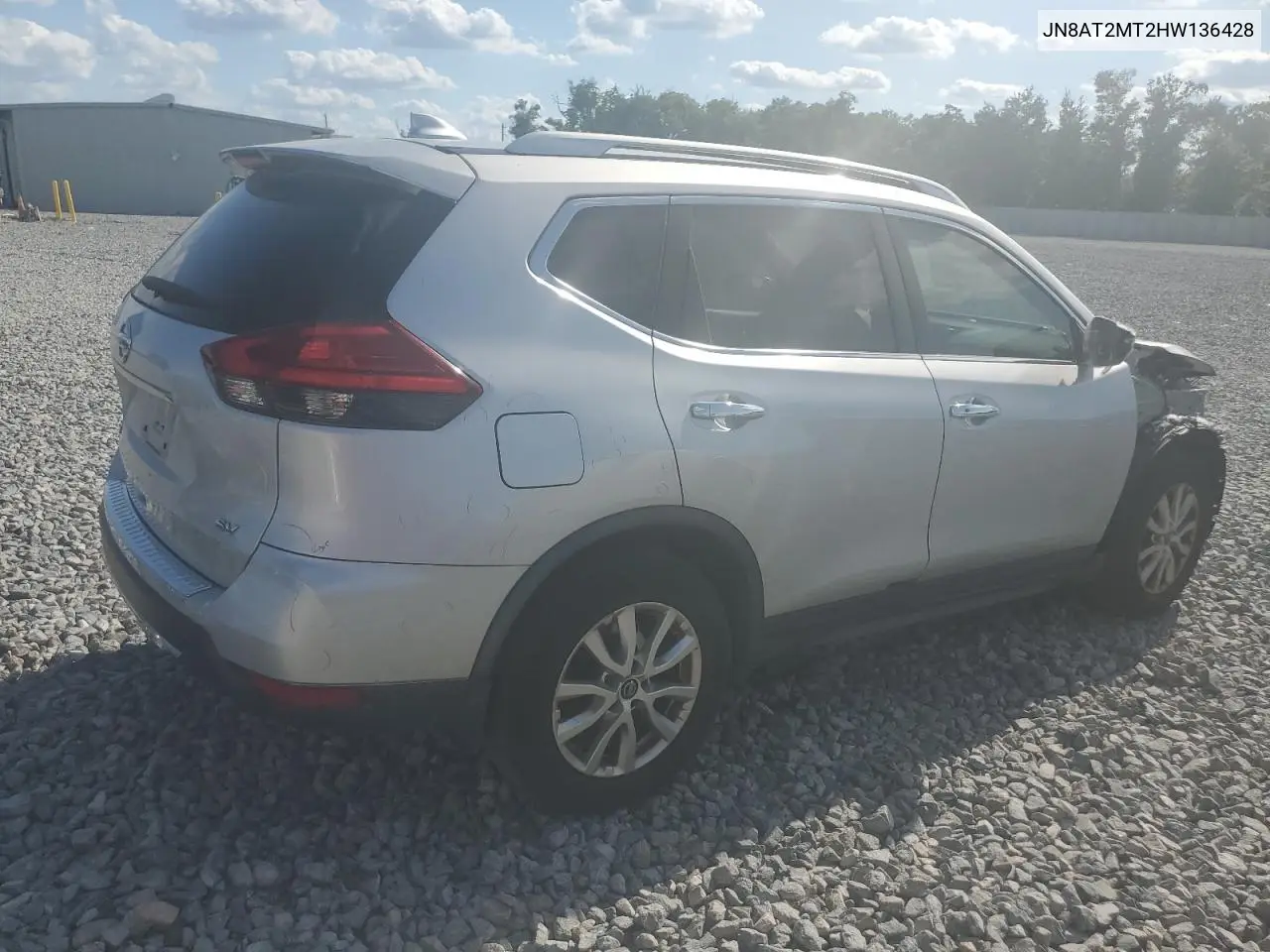 2017 Nissan Rogue S VIN: JN8AT2MT2HW136428 Lot: 56599395