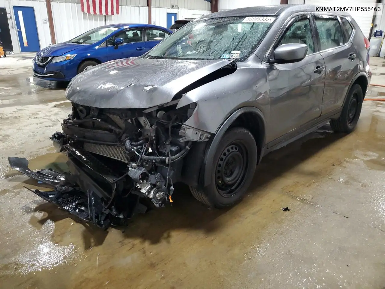 2017 Nissan Rogue S VIN: KNMAT2MV7HP555463 Lot: 56906335