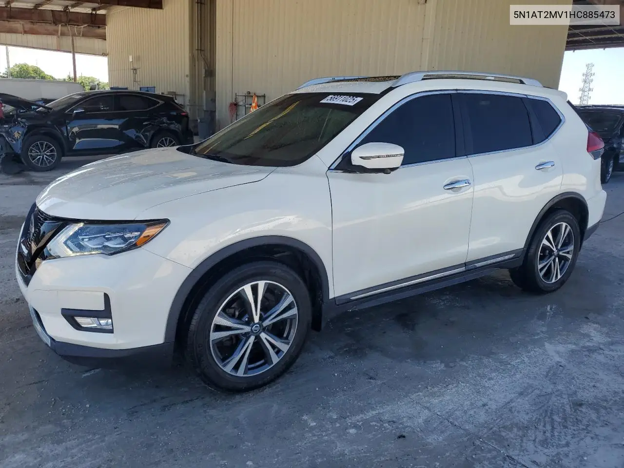2017 Nissan Rogue Sv VIN: 5N1AT2MV1HC885473 Lot: 56911025