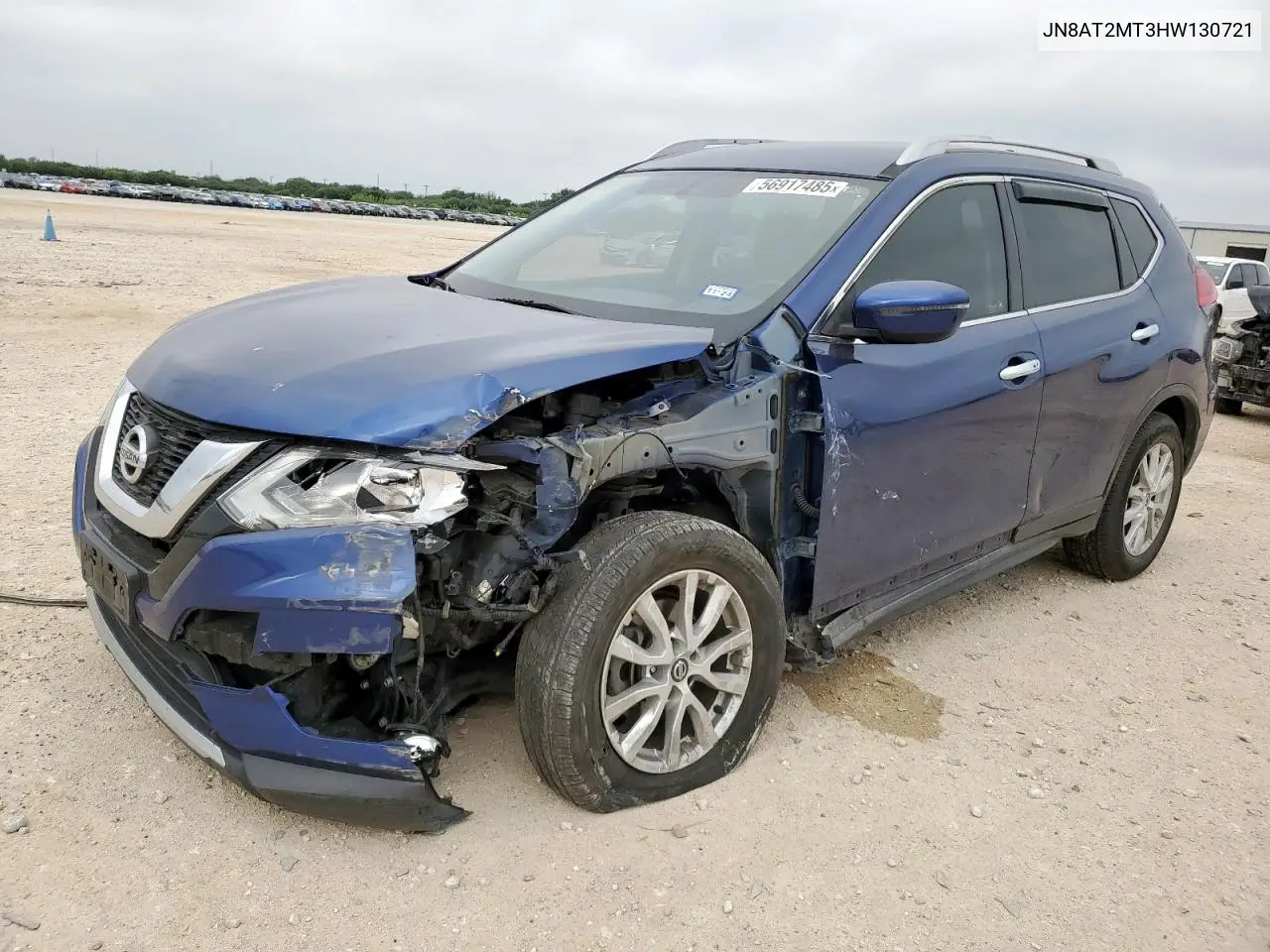 2017 Nissan Rogue S VIN: JN8AT2MT3HW130721 Lot: 56917485