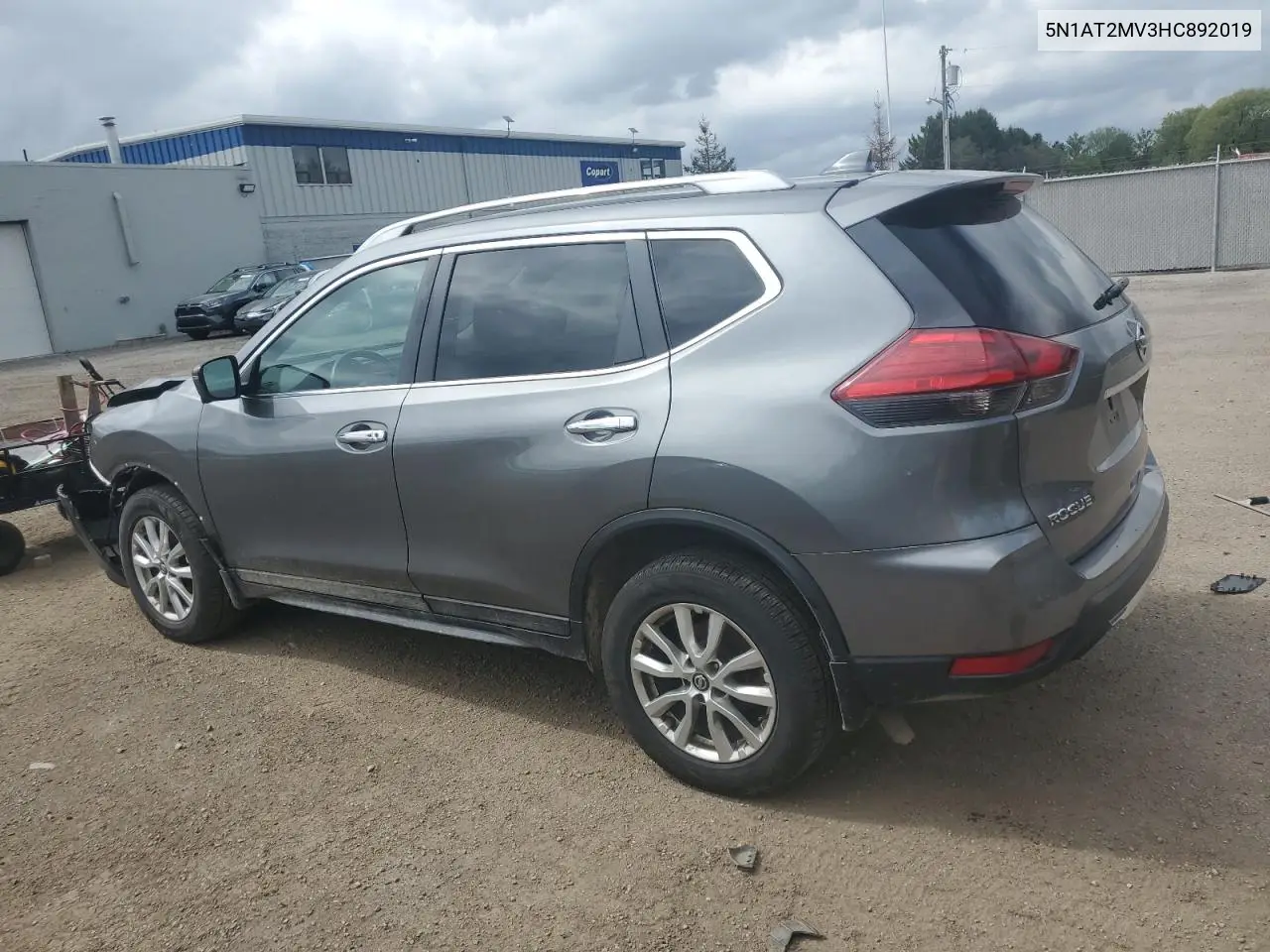 2017 Nissan Rogue Sv VIN: 5N1AT2MV3HC892019 Lot: 56931205