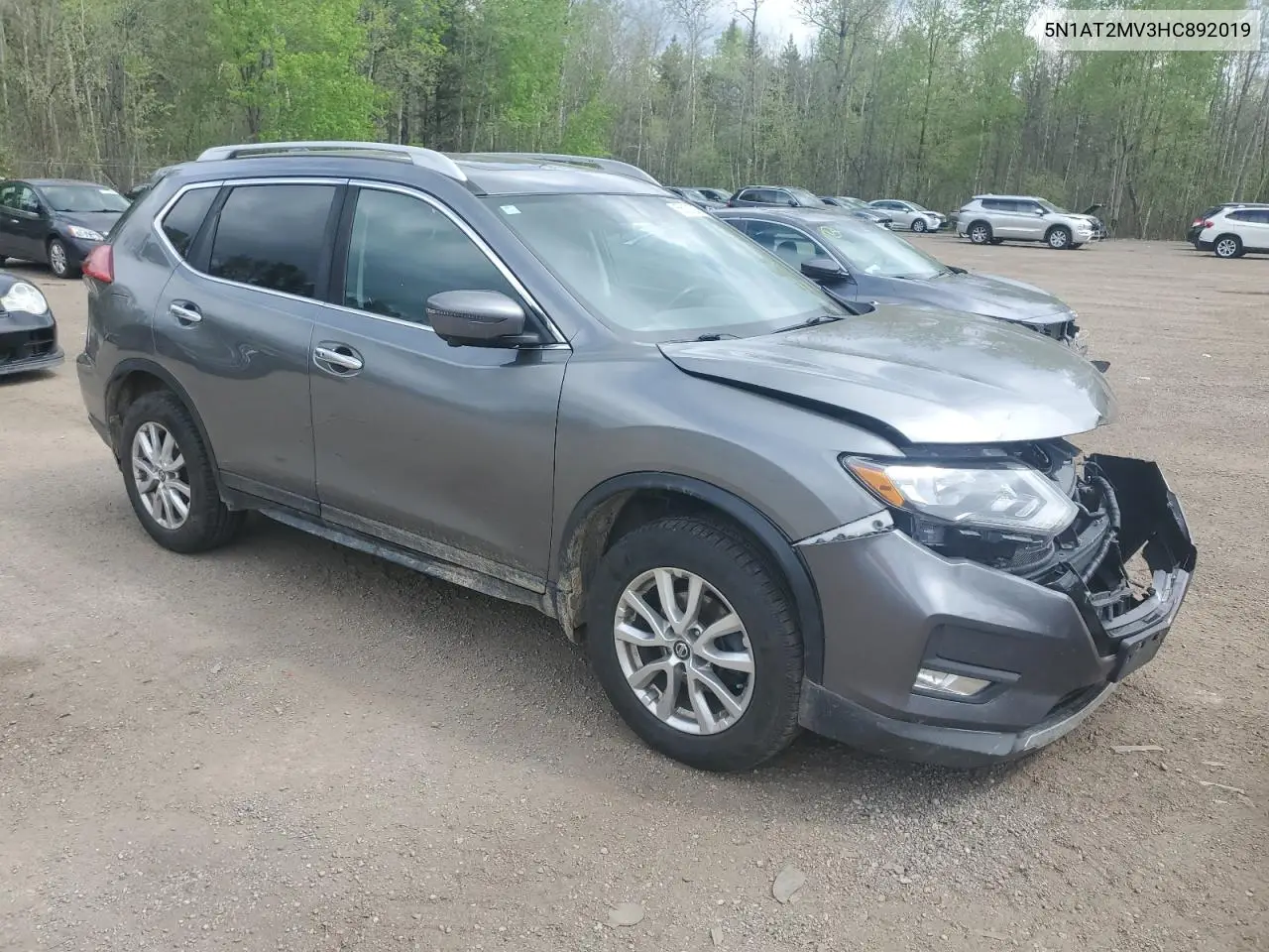 2017 Nissan Rogue Sv VIN: 5N1AT2MV3HC892019 Lot: 56931205