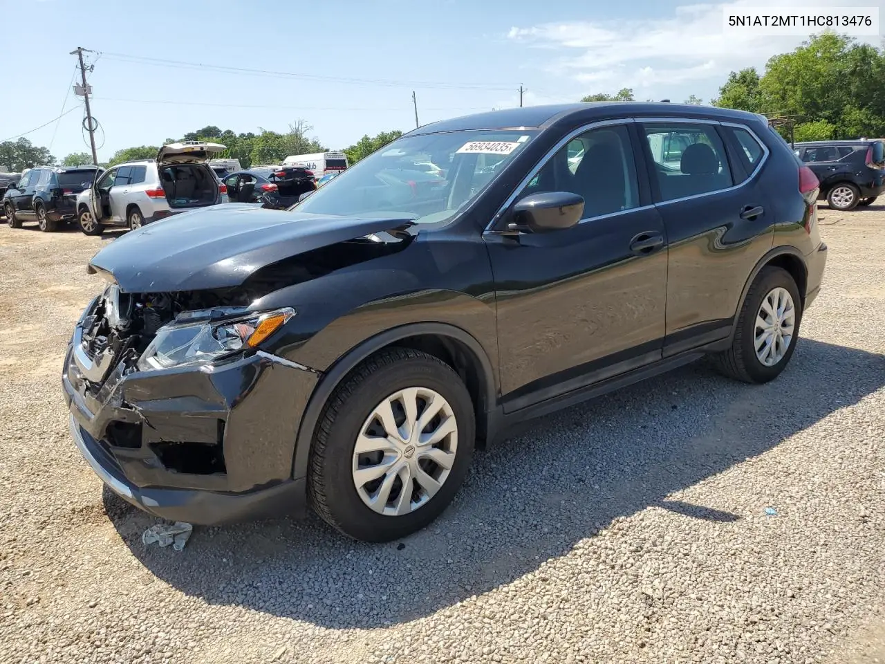 2017 Nissan Rogue S VIN: 5N1AT2MT1HC813476 Lot: 56934035