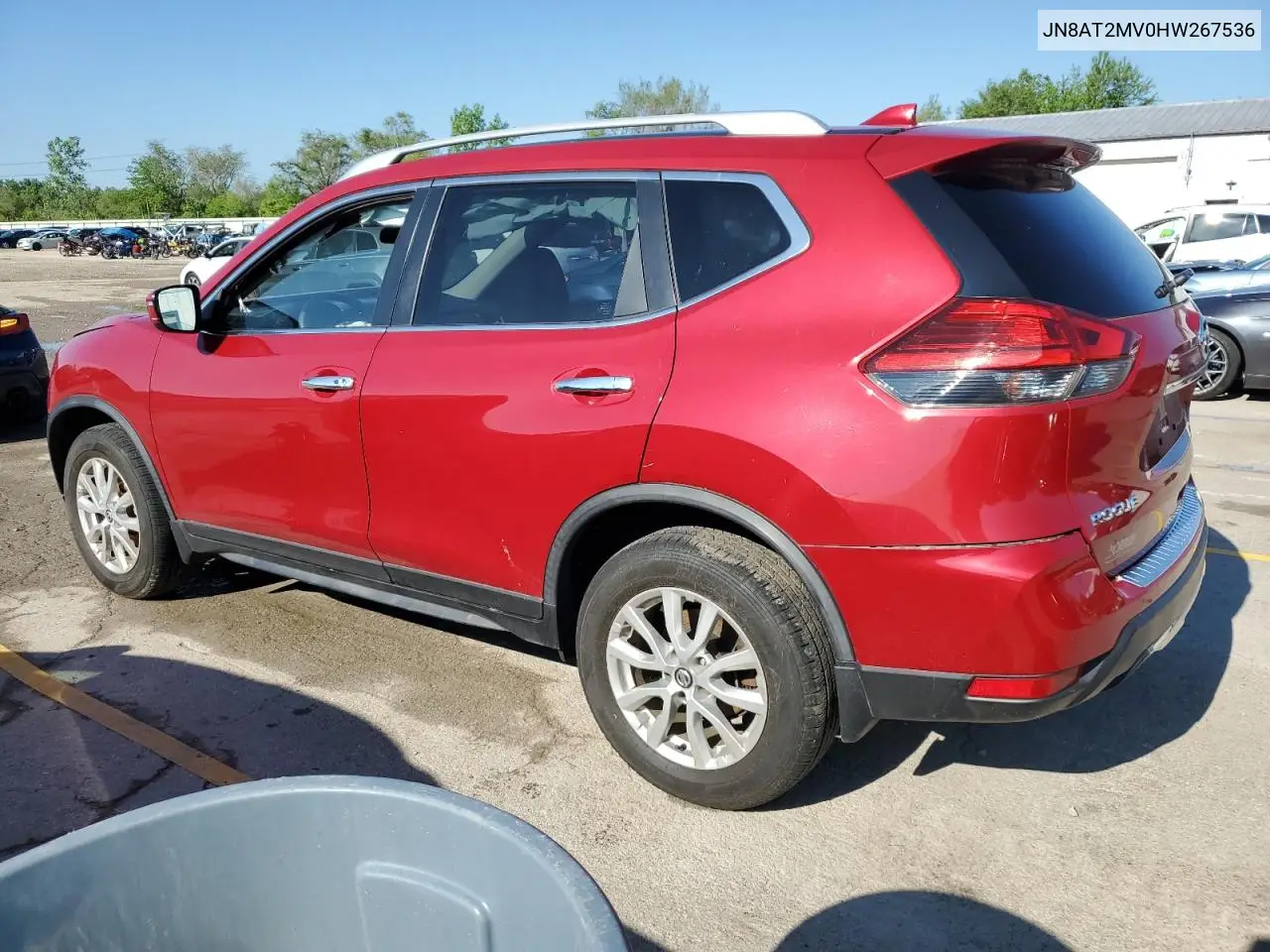 2017 Nissan Rogue S VIN: JN8AT2MV0HW267536 Lot: 56947225