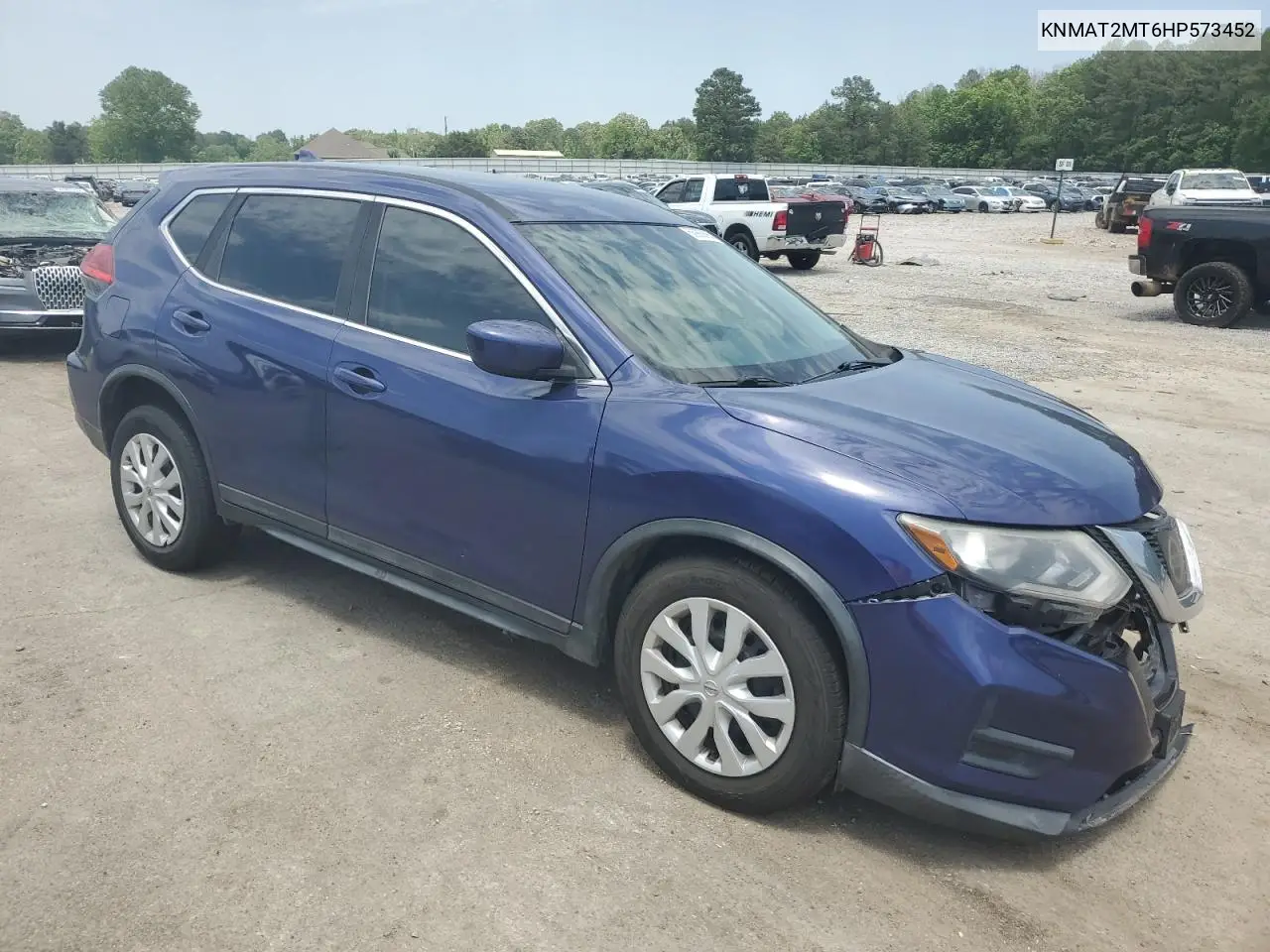 2017 Nissan Rogue S VIN: KNMAT2MT6HP573452 Lot: 56990695