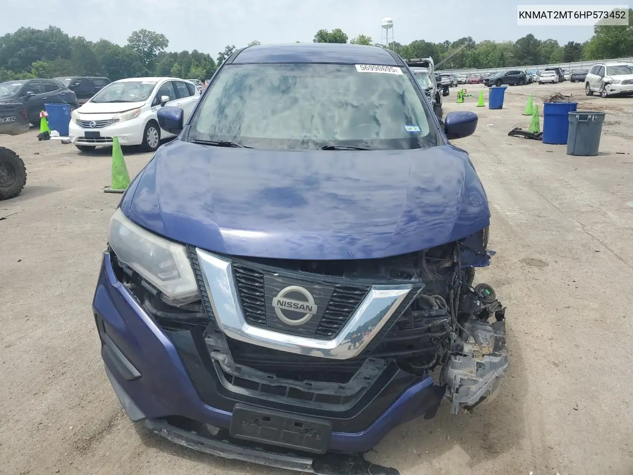 2017 Nissan Rogue S VIN: KNMAT2MT6HP573452 Lot: 56990695
