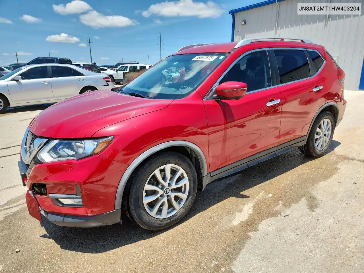 2017 Nissan Rogue S VIN: JN8AT2MT1HW403204 Lot: 58997575