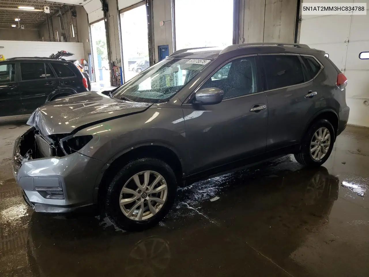 2017 Nissan Rogue S VIN: 5N1AT2MM3HC834788 Lot: 62075575