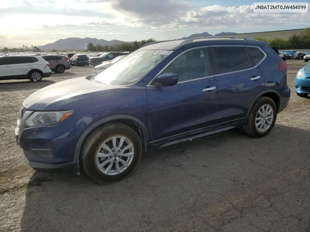 2018 Nissan Rogue S VIN: JN8AT2MT0JW454599 Lot: 53331725