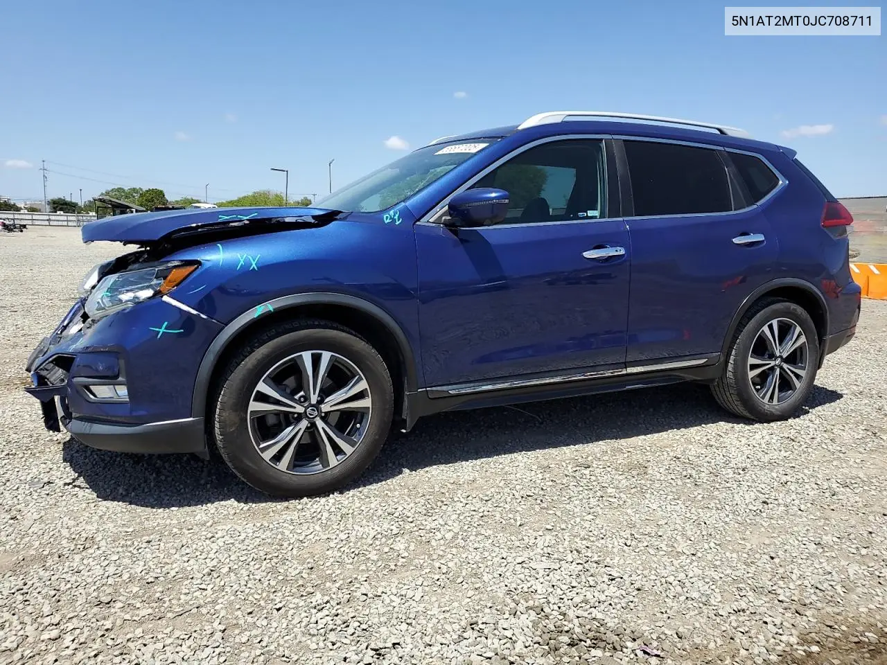 2018 Nissan Rogue S VIN: 5N1AT2MT0JC708711 Lot: 56687005
