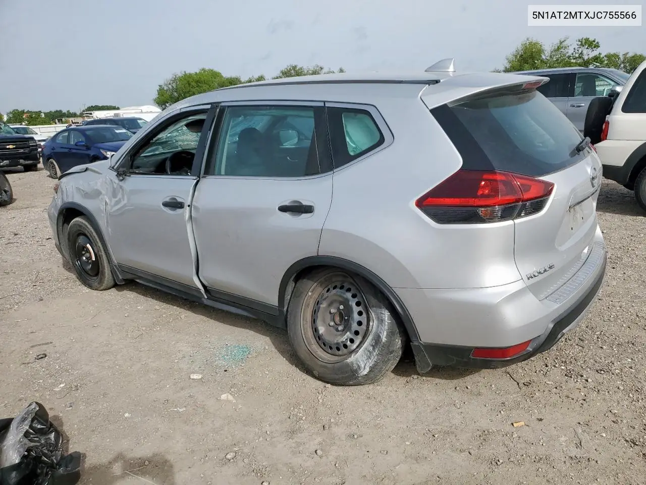 2018 Nissan Rogue S VIN: 5N1AT2MTXJC755566 Lot: 56970665