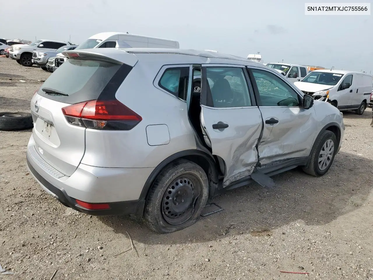 2018 Nissan Rogue S VIN: 5N1AT2MTXJC755566 Lot: 56970665