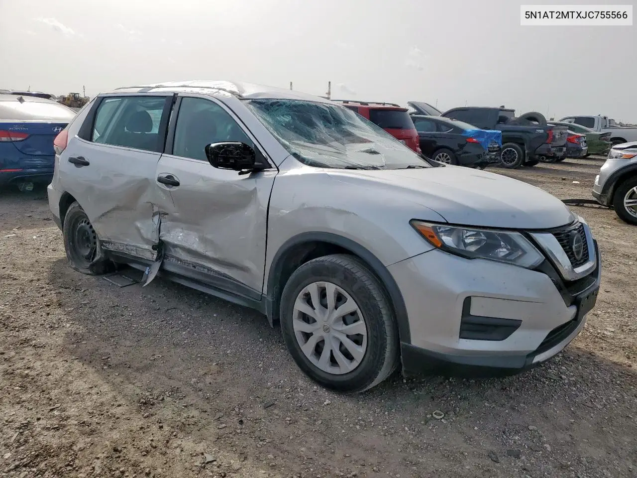 2018 Nissan Rogue S VIN: 5N1AT2MTXJC755566 Lot: 56970665