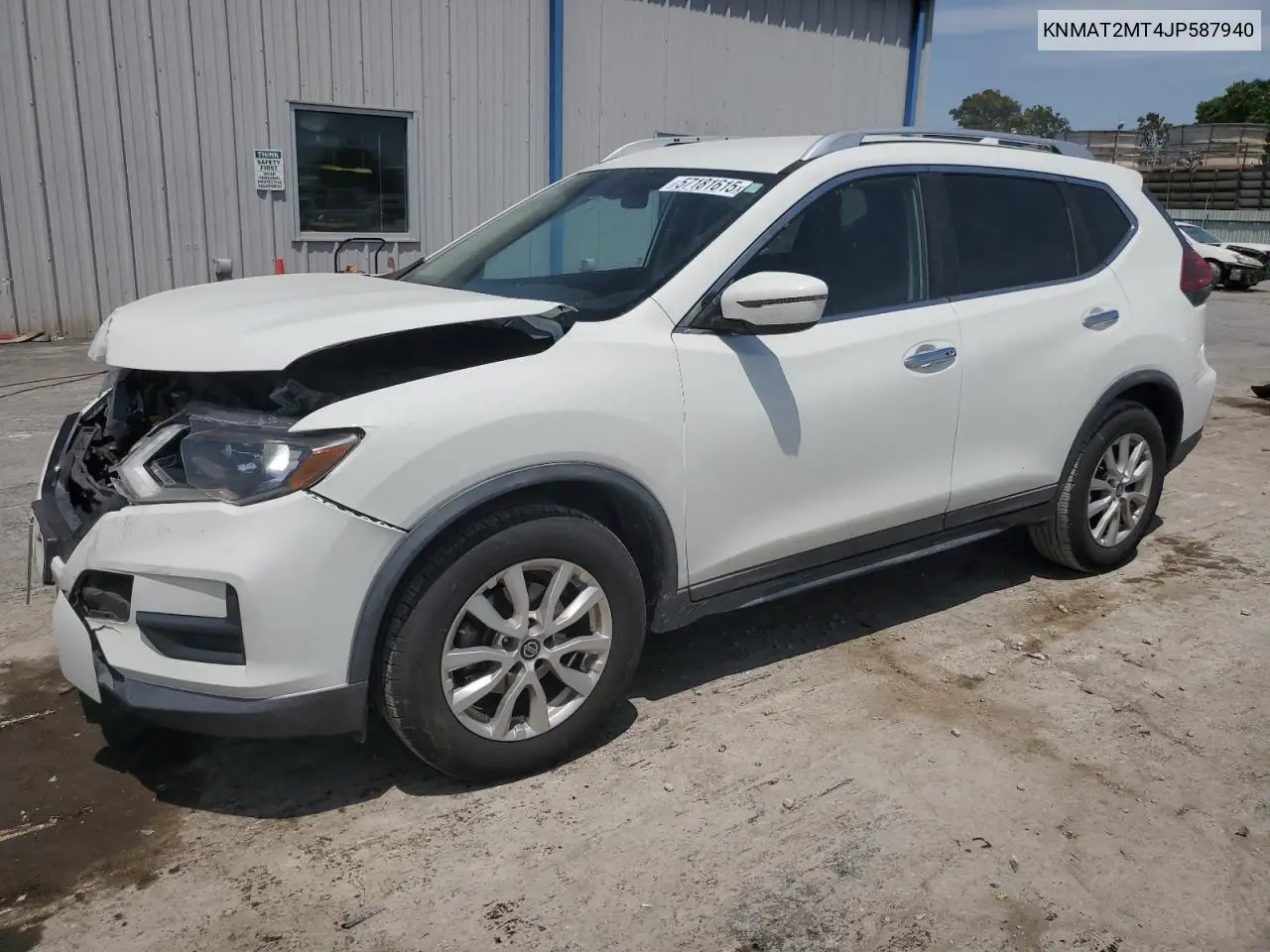 2018 Nissan Rogue S VIN: KNMAT2MT4JP587940 Lot: 57181615
