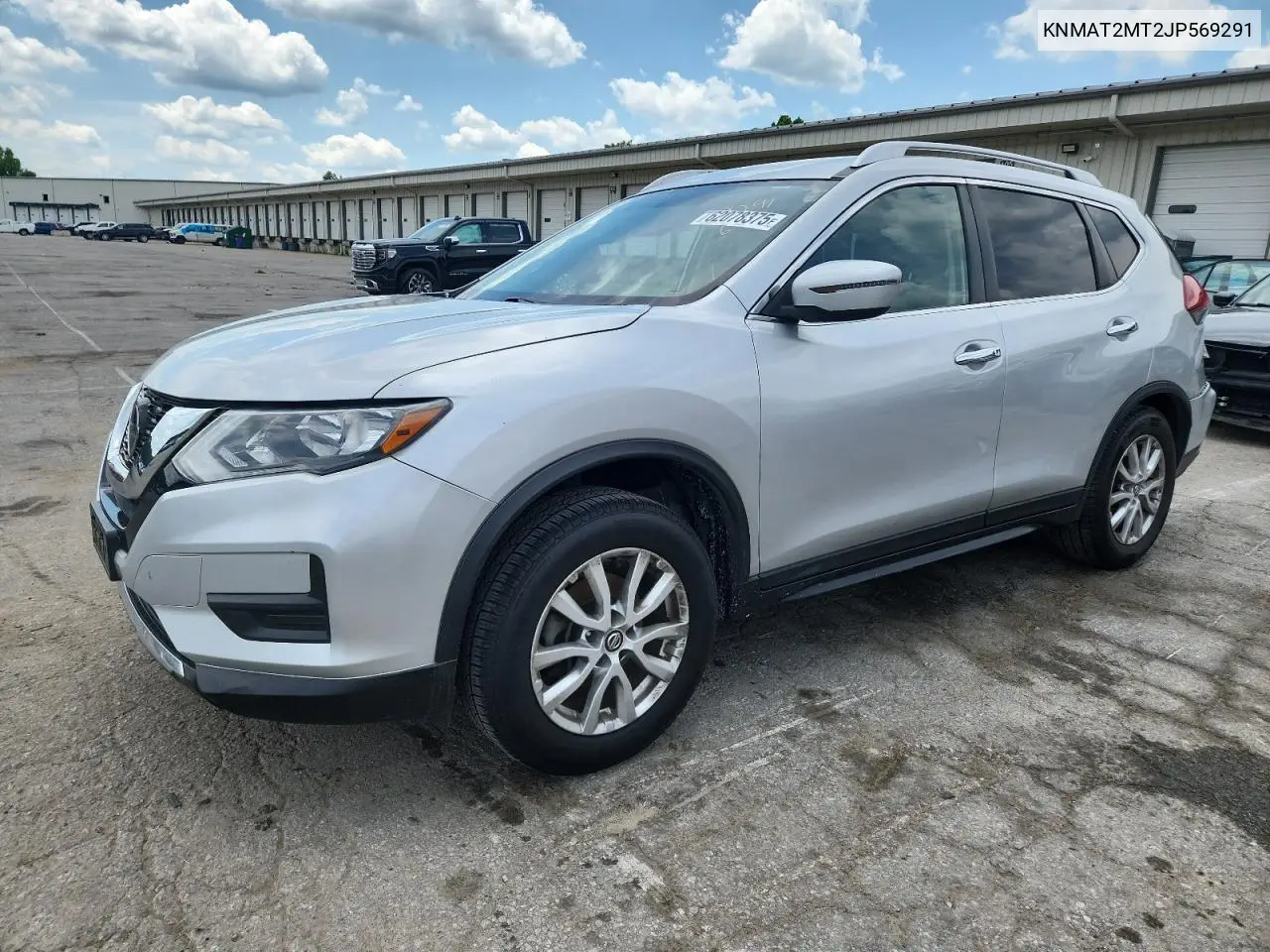 2018 Nissan Rogue S VIN: KNMAT2MT2JP569291 Lot: 62078375