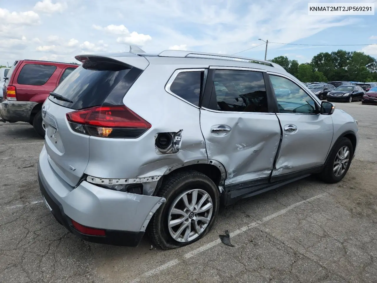 2018 Nissan Rogue S VIN: KNMAT2MT2JP569291 Lot: 62078375