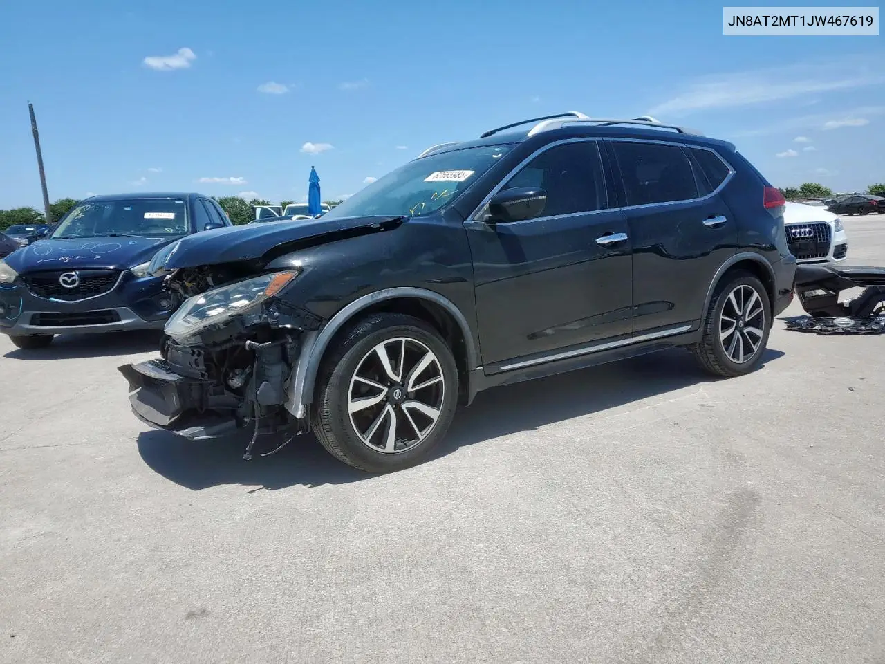 2018 Nissan Rogue S VIN: JN8AT2MT1JW467619 Lot: 62565985