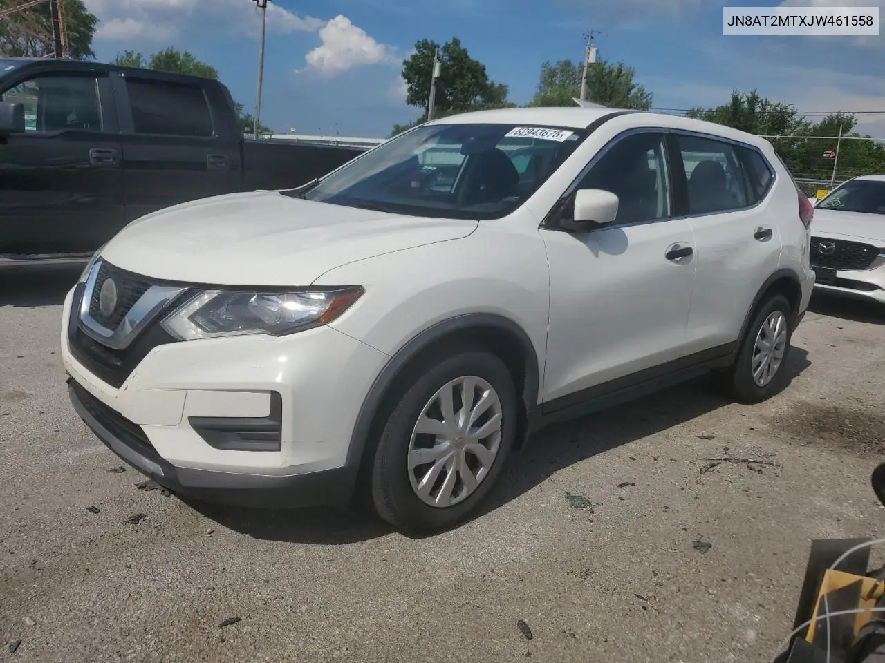 2018 Nissan Rogue S VIN: JN8AT2MTXJW461558 Lot: 62943675