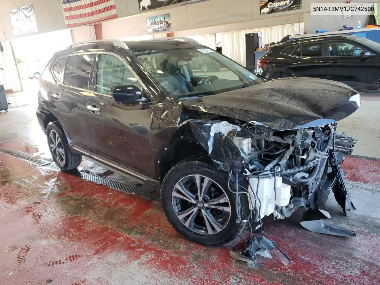 2018 Nissan Rogue S VIN: 5N1AT2MV1JC742500 Lot: 65521185