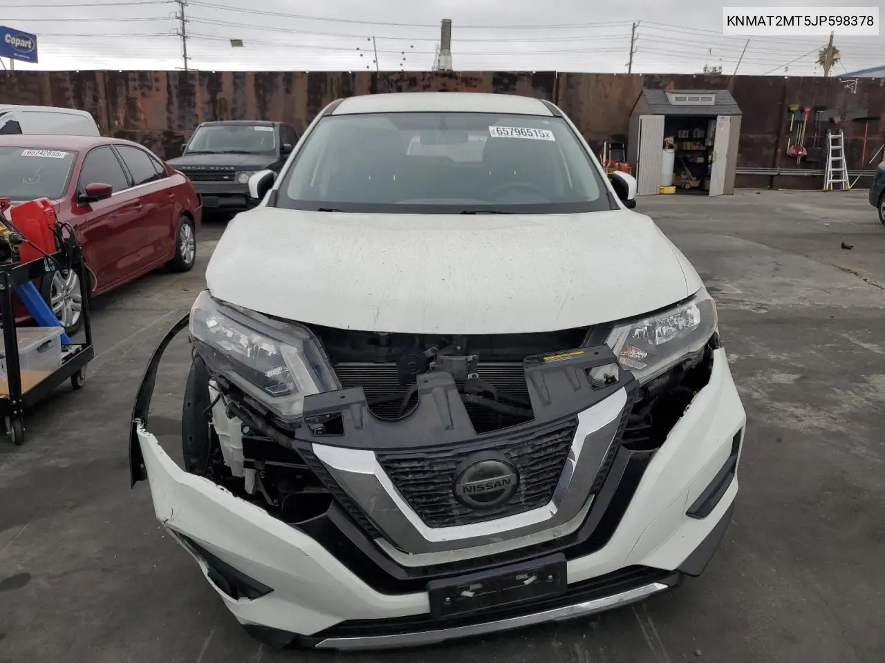 2018 Nissan Rogue S VIN: KNMAT2MT5JP598378 Lot: 65796515