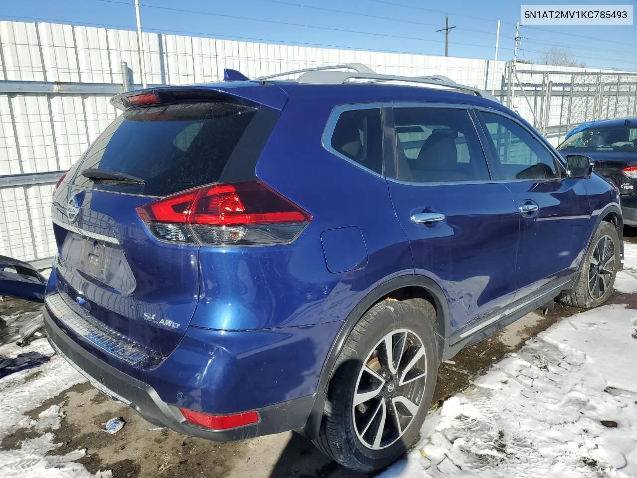 2019 Nissan Rogue S VIN: 5N1AT2MV1KC785493 Lot: 42761425