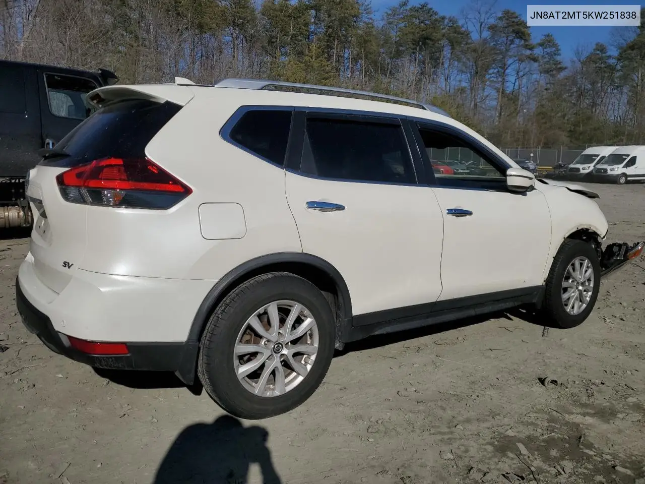 2019 Nissan Rogue S VIN: JN8AT2MT5KW251838 Lot: 46804185