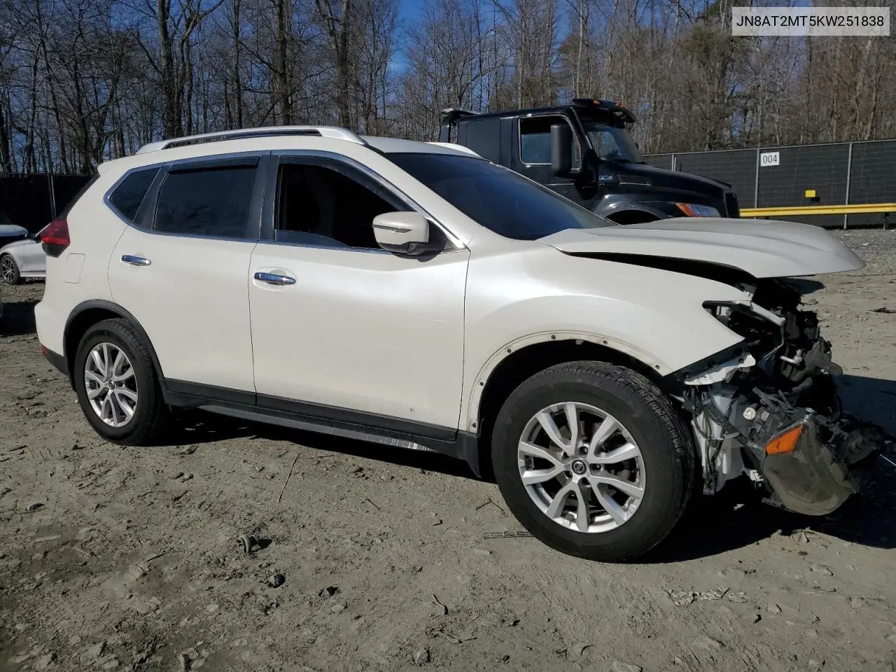2019 Nissan Rogue S VIN: JN8AT2MT5KW251838 Lot: 46804185