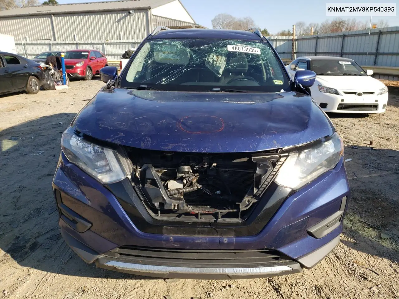 2019 Nissan Rogue S VIN: KNMAT2MV8KP540395 Lot: 48013935