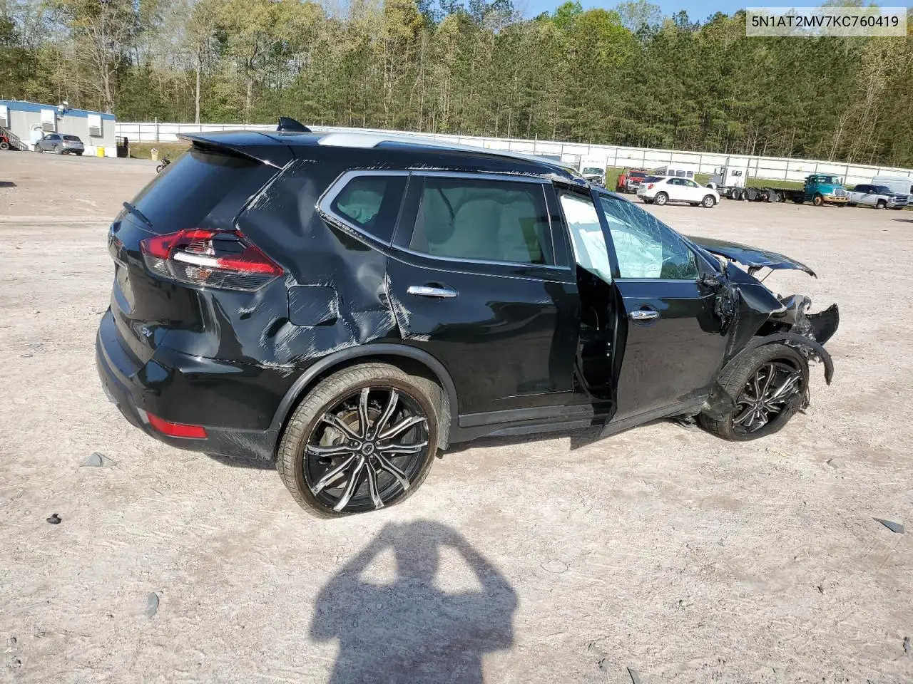 2019 Nissan Rogue S VIN: 5N1AT2MV7KC760419 Lot: 53690475