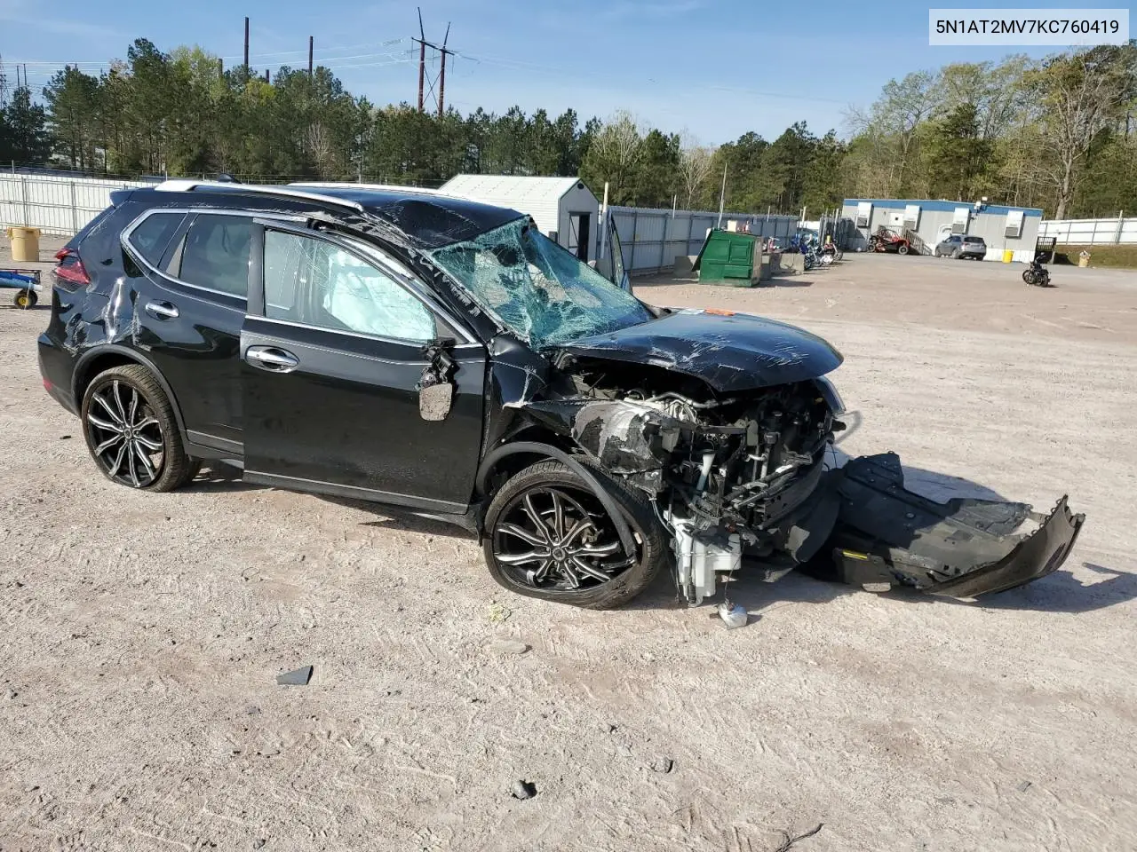 2019 Nissan Rogue S VIN: 5N1AT2MV7KC760419 Lot: 53690475