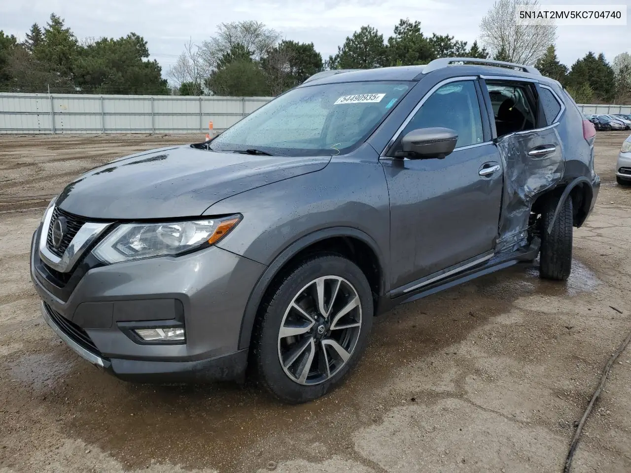 2019 Nissan Rogue S VIN: 5N1AT2MV5KC704740 Lot: 54490935