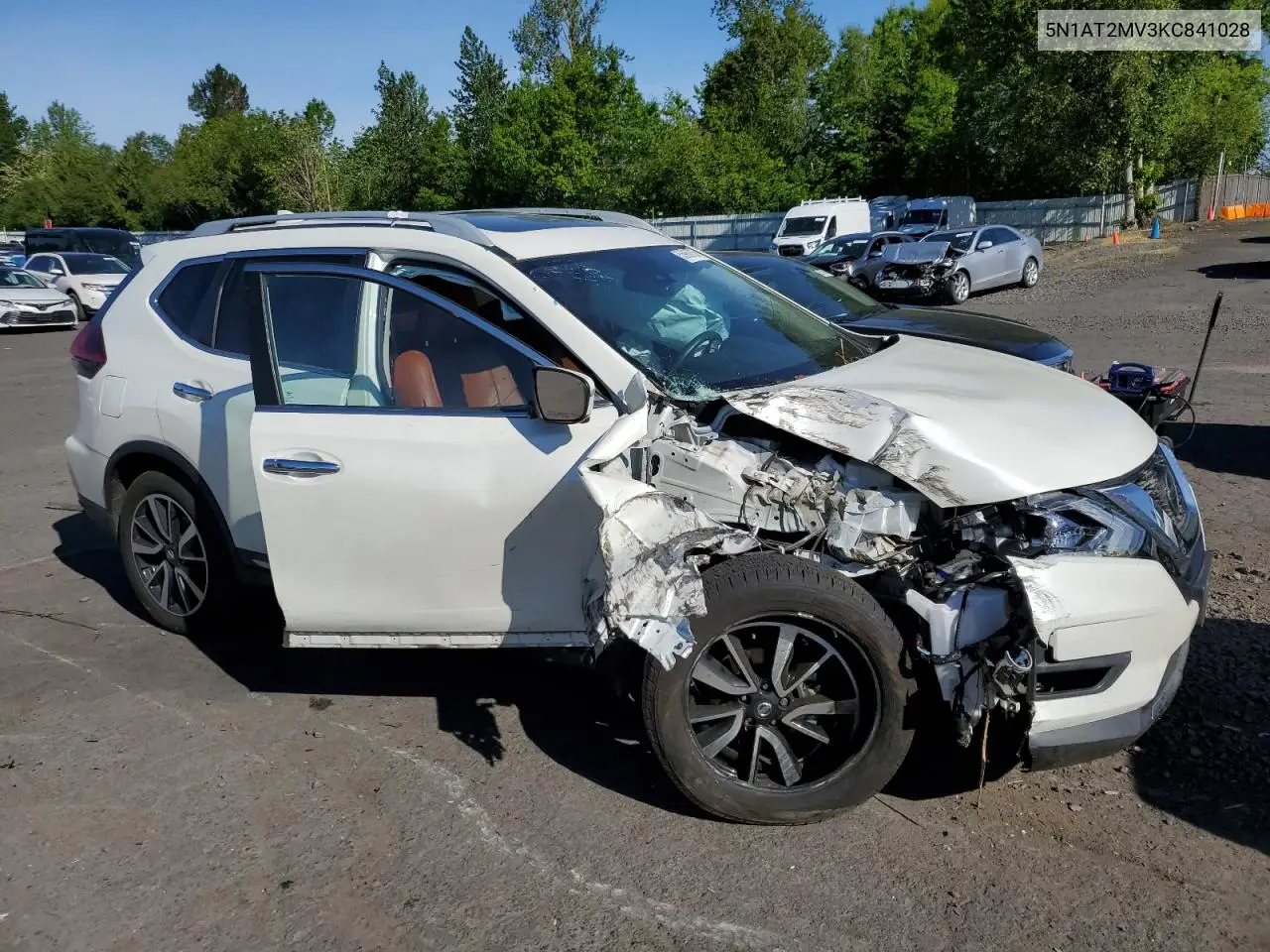 2019 Nissan Rogue S VIN: 5N1AT2MV3KC841028 Lot: 55966735