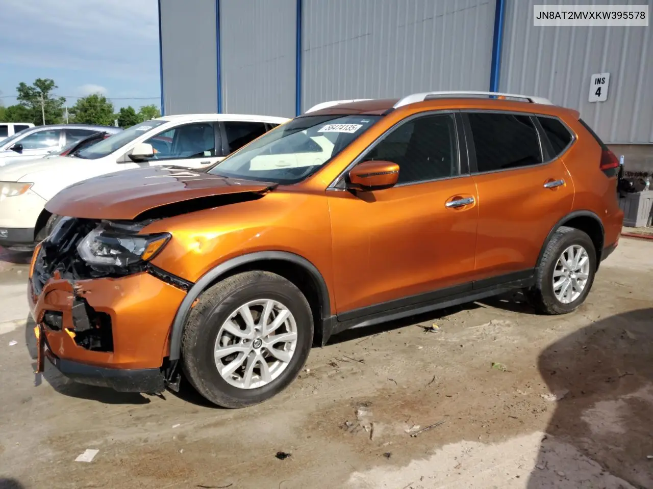 2019 Nissan Rogue S VIN: JN8AT2MVXKW395578 Lot: 56474135