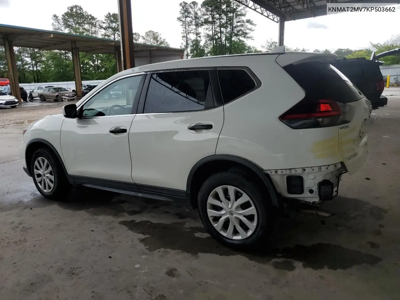 2019 Nissan Rogue S VIN: KNMAT2MV7KP503662 Lot: 56595725