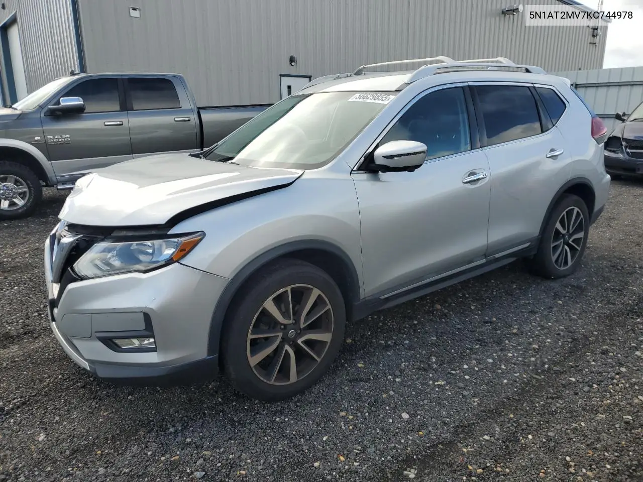 2019 Nissan Rogue S VIN: 5N1AT2MV7KC744978 Lot: 56629855