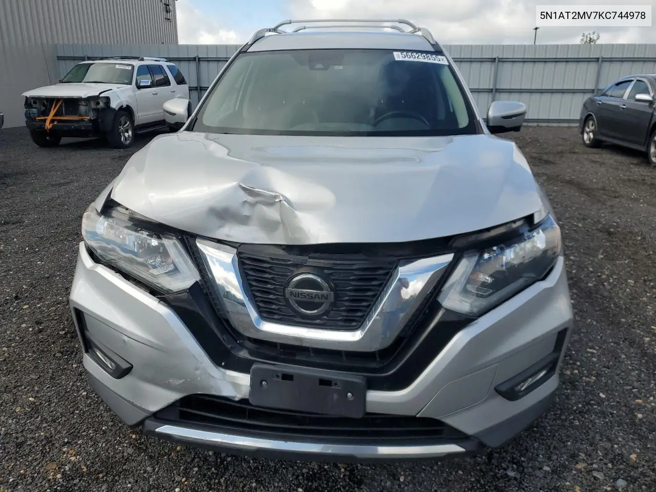 2019 Nissan Rogue S VIN: 5N1AT2MV7KC744978 Lot: 56629855